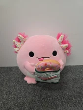 Zuru Snackles Series 2 ABBIE AXOLOTL Krispy Kreme 5" Plush Pink Stuffed Animal