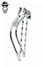 Original Lowrider 20" Bent 1" Chrome Suspension Retro Fork w/Flat Twisted Bars.