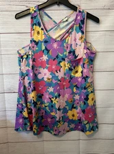 Be Stage Womens Size Large Print Tank - New