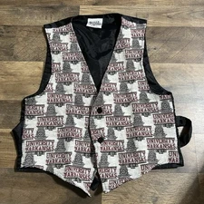 VTG Riddle & Cockrell Women’s S Small Arkansas Razorback Vest Made In USA