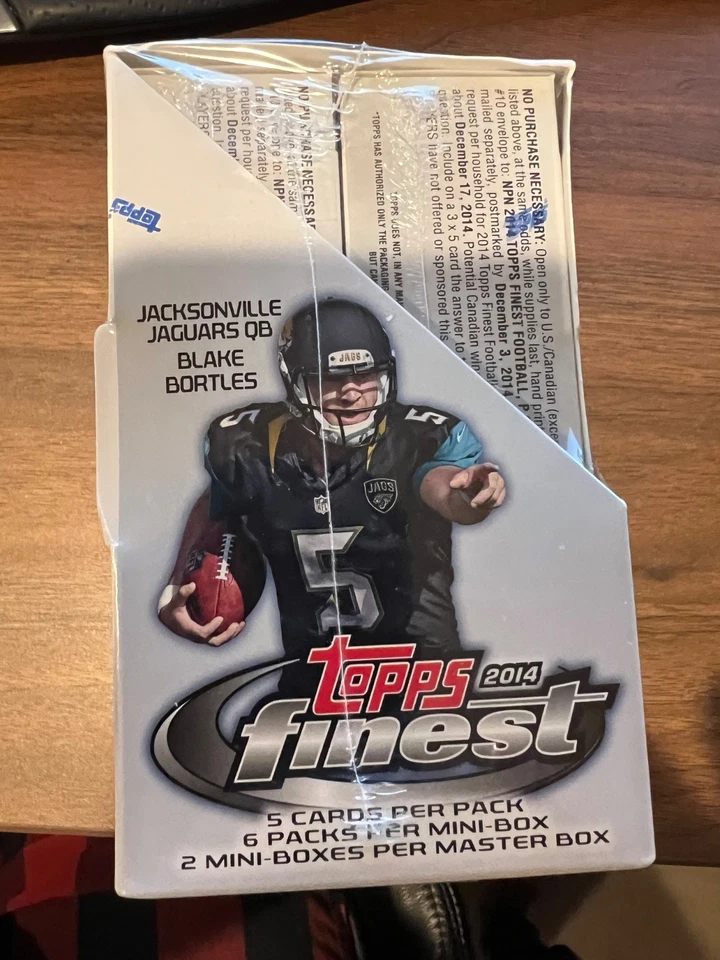2014 Topps Finest Football Hobby Box Sealed - Image 2 of 3