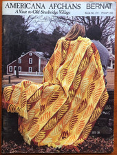 Vintage 1974 Bernat Americana Afghans Book No. 211 Crochet  Knit 37 pages