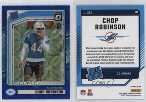 2024 Panini Donruss Rated Optic Preview Blue Scope Prizm Chop Robinson Rookie RC