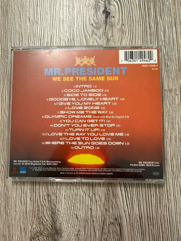 Mr. President We see the same sun (1996) [CD] - guter Zustand - - Bild 4 von 4