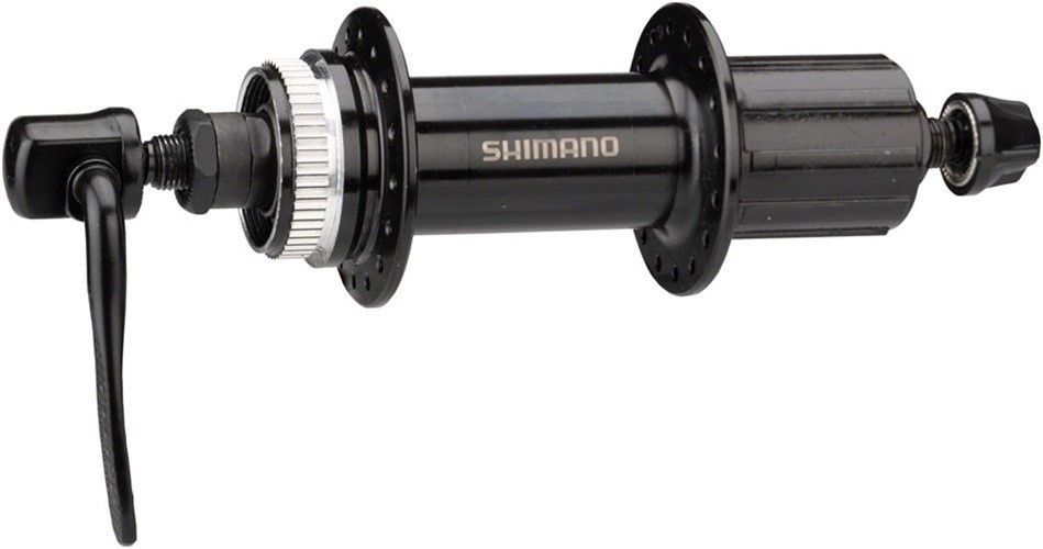 Задняя ступица Shimano Altus FH-MT200-B - QR x 141 мм Центральный замок HG10 Черная 32H 5890₽