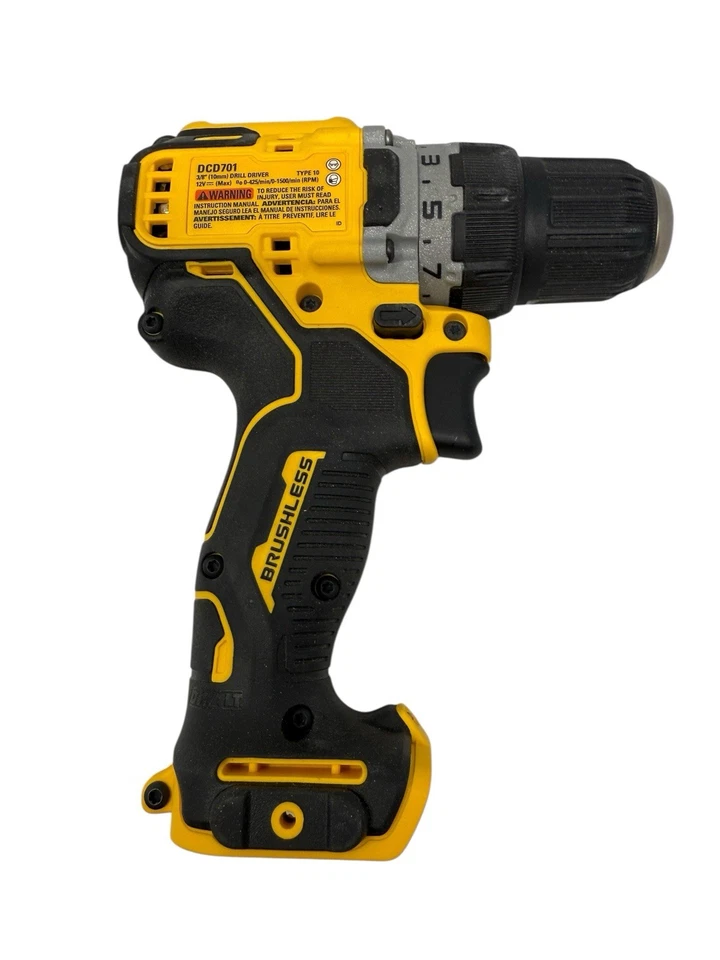 DEWALT Xtreme DCD701 12V Max 3/8 pulgadas Herramienta de taladro sin escobillas solamente Foto 2 de 3