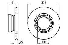 Disque de frein Mercedes 407