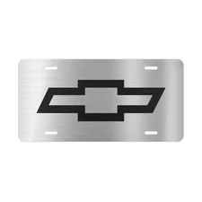 Chevrolet Car Front License Plate Tag Vanity Style – Printed Silver Look