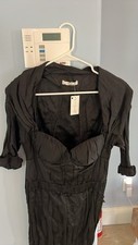 SCHITT'S CREEK Prada SS09 Italian 42 Black Bustier Dress