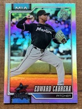Edward Cabrera 2026 Topps RAINBOW FOIL #288 Miami Marlins Chicago Cubs MLB