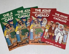 Lot of 4:The Atari Video Computer System Catalog 1980 s Vintage Originals