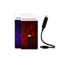 1pcs Red/Green /Blue Purple LED Light USB Car Ceiling Star decoration lamp