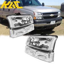 For 2003-2006 Chevy Silverado Avalanche 1500 2500 3500 Headlights Assembly Lamps