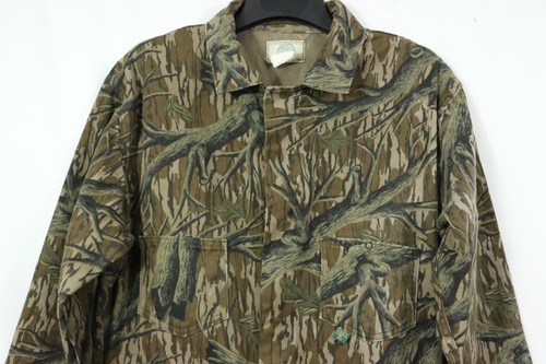 Vintage Mossy Oak Original Greenleaf Camo Coveralls Mens Large Reg Made In USA - Picture 3 of 8