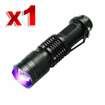 1/2 PCS 365nm UV Flashlight Pen Ultra Violet Black Light Small Inspection Torch