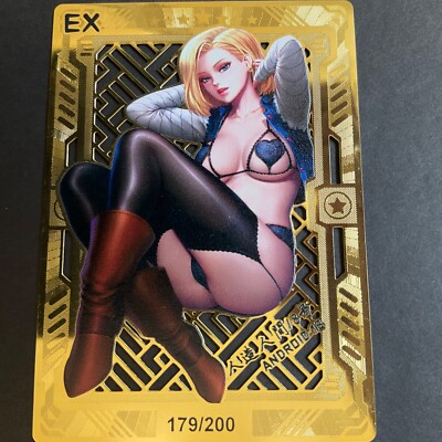 Goddess Story Gold METAL Card - Maiden Party - Serial Number #/200! Android 18
