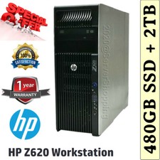 HP Z620 Workstation PC Xeon E5-2650 8-Core CPU 64GB RAM 480GB SSD Win 10 Pro 64