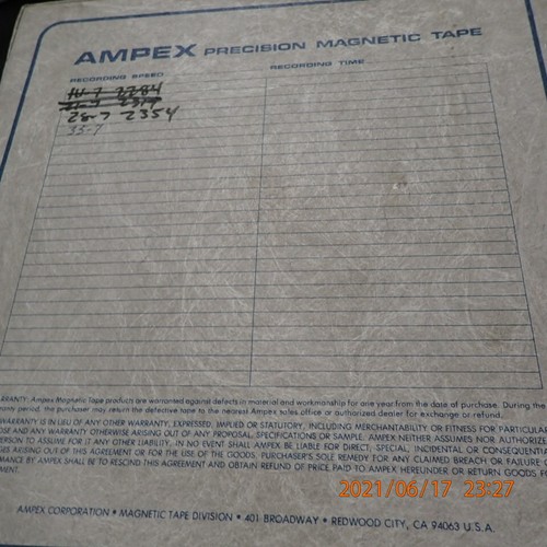 Radio The Time Machine Armed Forces Ampex 456 carrete a carrete maestro 2 pistas - Imagen 5 de 7