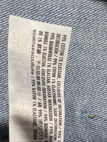 Chaqueta de mezclilla de jean Mickey Mouse de los parques Disney XXL para hombre - Imagen 7 de 9