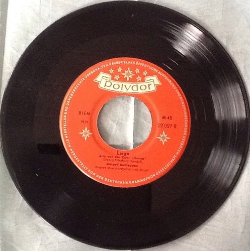 Vinyl Single Margot Guilleaume Ave Maria Largo 1953 Gro es String 