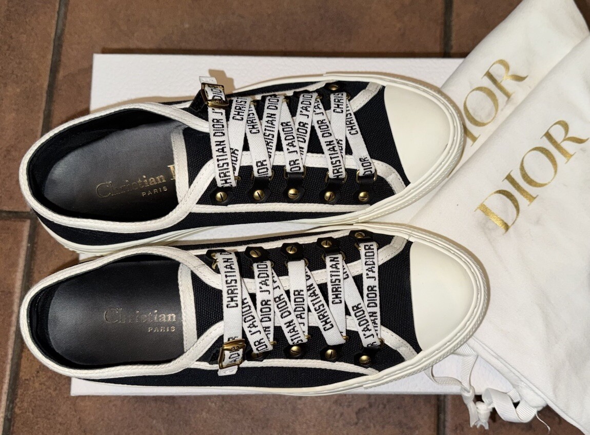 Sepatu New Dior Sneakers Authentic Dior Walk N Dior Trainers
