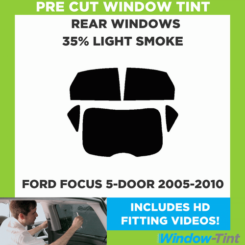 Pre Cut Window Tinting Film for Ford Focus 5-door Hatch 2005-10 35% Light Rear - Picture 2 of 10