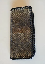 Men’s Snakeskin Checkbook Holder