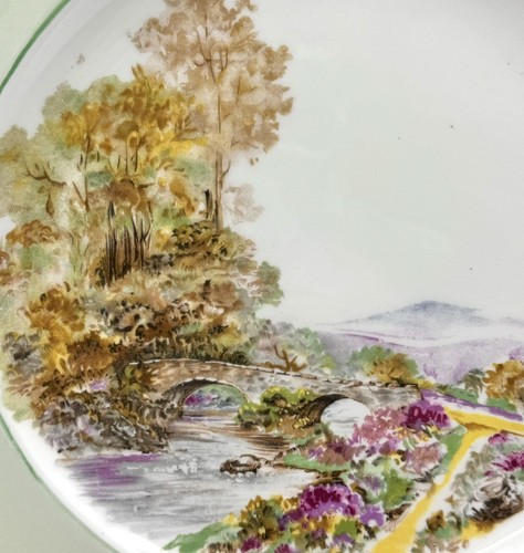 Shelley Rare Cabinet Plate "Heather 13419" - Made in England 1949. - Picture 7 of 10