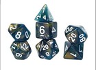 RPG DICE SET 7 TREASURE SERIES ONYX SIRIUS DICE