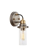 NIB Austin Allen - 9D300A - 11 Inch One Light Wall Sconce Antique Nickel FLB-69
