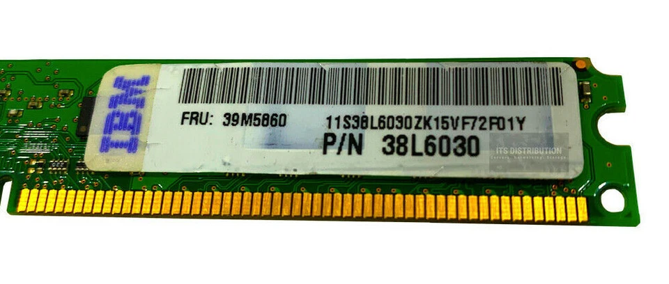 38L6030 I IBM 39M5860 512MB DDR2 Registered ECC PC2-5300 667Mhz 1Rx8 Memory - Image 2 of 4
