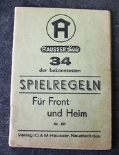 Hausser Games, Rules for Front and Home No. 491, 34 Games