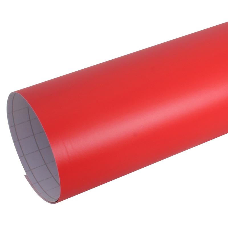 Vinyle rouge mat thermoformable haute flexibilité 100x150cm et son kit de pose premium