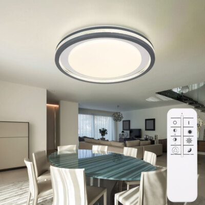 Deckenleuchte Wohnzimmerlampe LED Kristall-Effekt Dimmbar BigLight