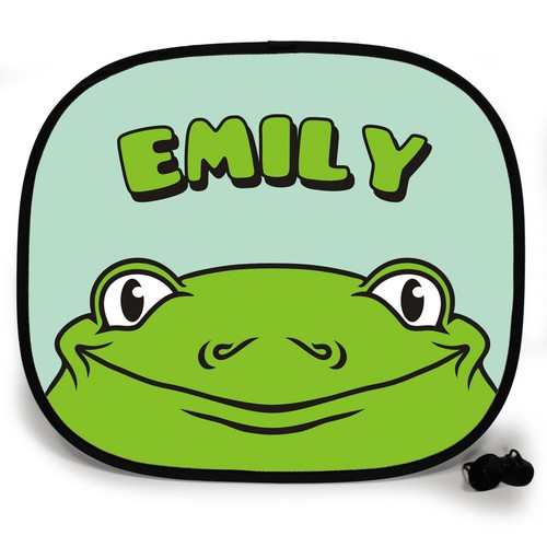 2x Car Side Window Personalised Mesh Sun Shades Visor Sunshade UV Gift Baby Kids - Picture 24 of 80