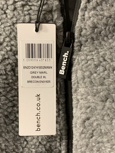 Mens Bench Brecon Zip Through Sherpa Fleece With Hood Size XL NWT - Picture 6 of 7