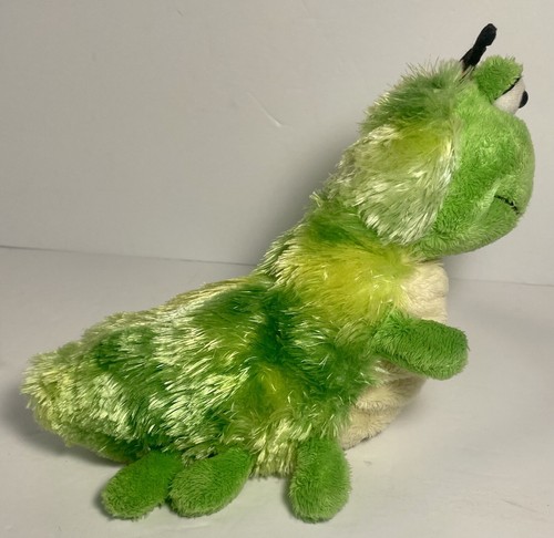 Ganz Webkinz Caterpillar Plush Stuffed Animal No HM434 Green 10 inches No Code - Picture 5 of 11