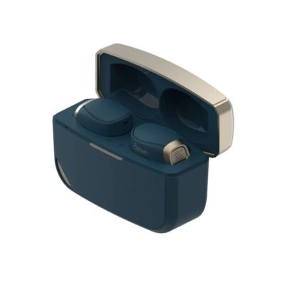 Wireless Earbuds Kopfhörer Genki Waveform Dual Stream Pairing Gaming Blau Gold