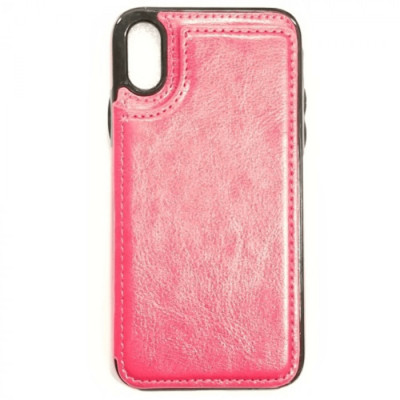 Leather Wallet Card Holding Case Cover for iPhone Xs Max 6.5'' PINK