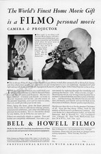 1932 Bell  Howell Filmo Movie Cameras Projectors Old Vintage Print AD 330 
