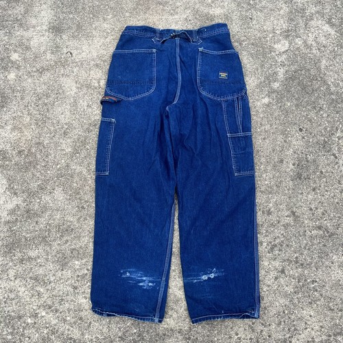 Jeans Vintage Parasuco Extreme Fit Baggy Denim Blu Falegname Uomo 36x32 y2k - Foto 8 di 11