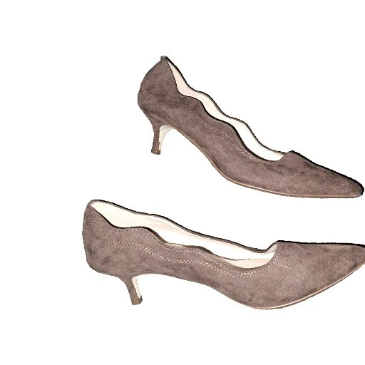 Zapatos de salón Athena Alexander para mujer marrón imitación gamuza talla 6 1/2 tacón de gatito  Foto 2 de 4