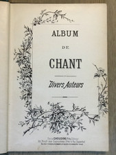 Album de chant-divers auteurs-ac 9564-partitions piano-choudens fils- 190?