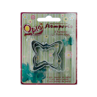3er Set Ausstecher Metall Schmetterling Modellierung Küche Kreativ Patch Art