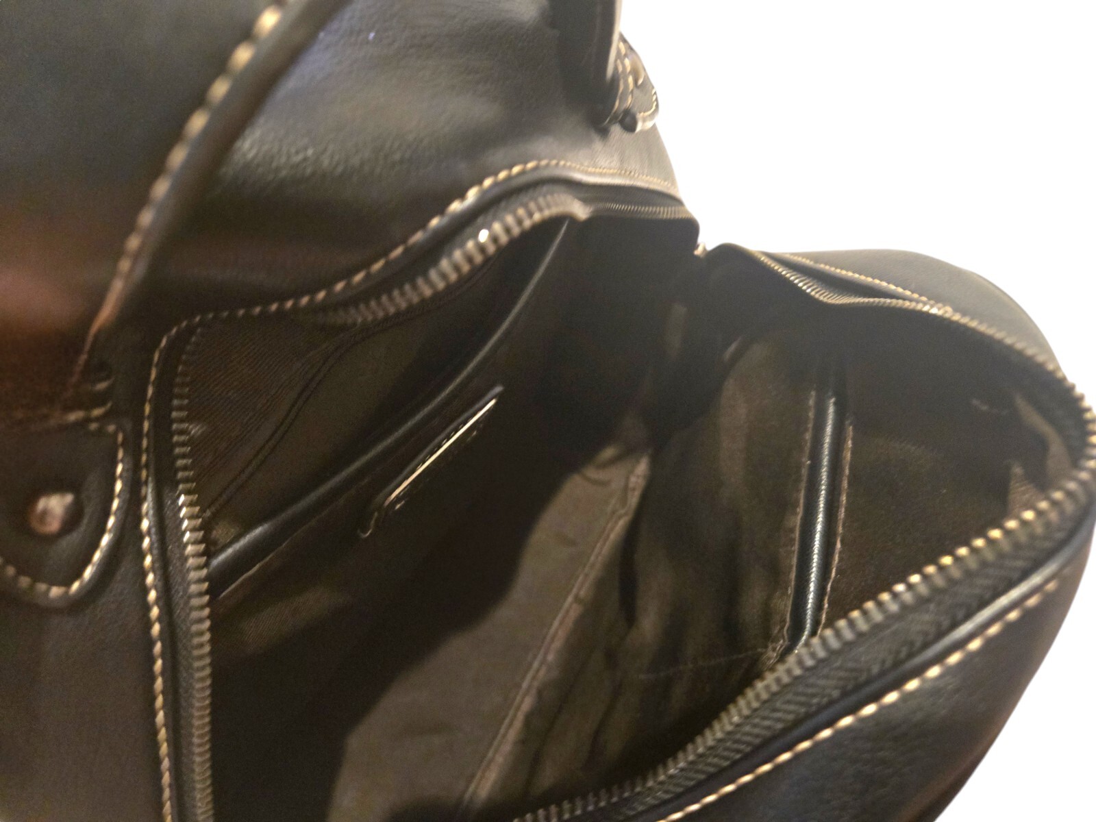 Trinity Ranch Black Backpack Turquoise Leather W/… - image 12