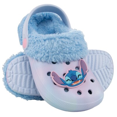Disney Lilo und Stitch Clogs | Mädchen Disney Schuhe | Fleece gefütterte Clogs