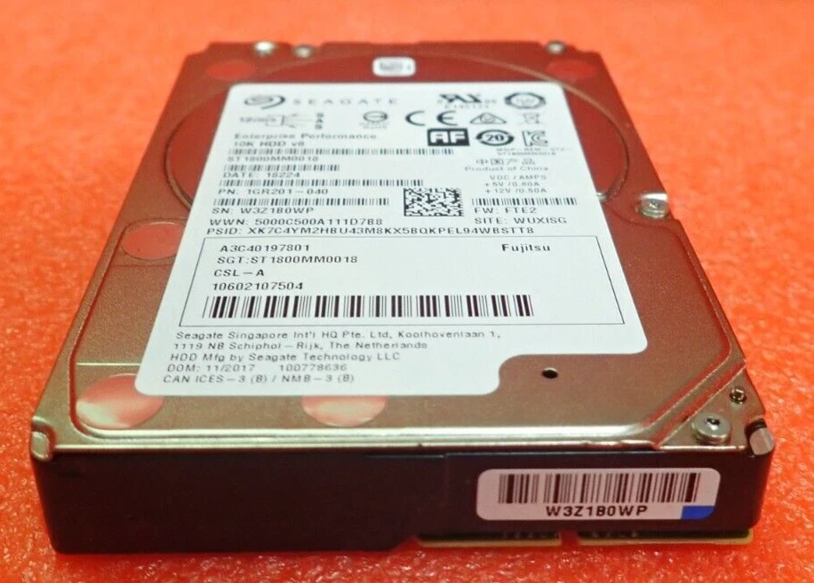 Fujitsu 1.8TB 10K SAS 12G 512e 2.5" Hot-Plug HDD Hard Drive S26361-F4041-L180 - Image 3 of 4