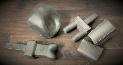 Blacksmith, Armourer , Coppersmith Anvil 3/4'' Hardy Set of 5 with Rose Petal