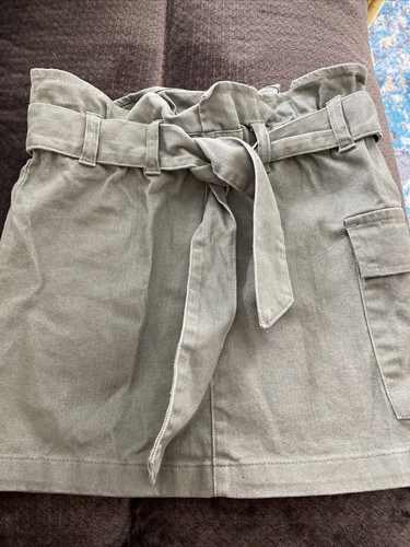 LN ART CLASS OLIVE DENIM SKIRT 7/8 