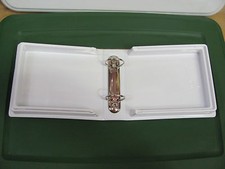 NEW Qty Of 1 CD DVD 2 Ring Album Case Full Open Trap Unsealed Hinge White 90198